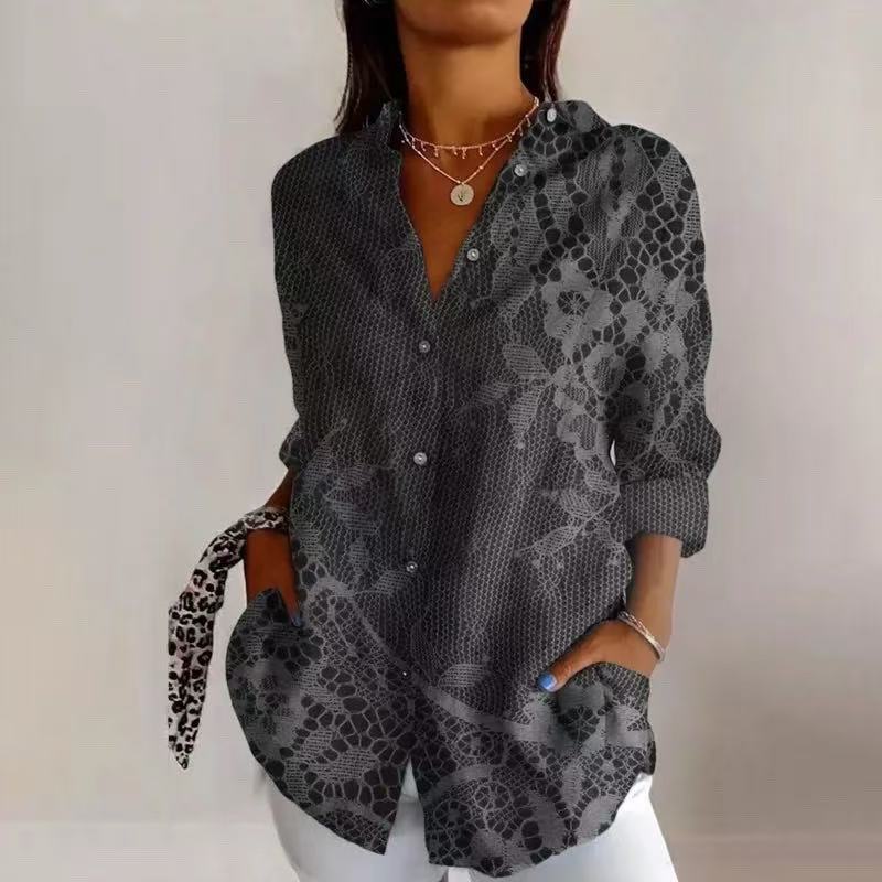 沛妍 | Floral Print Casual Shirt