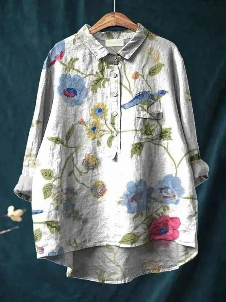 婉玲 | 花卉印花襯衫