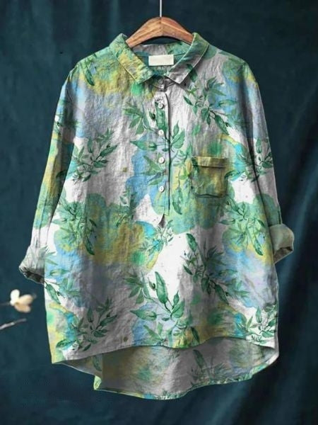 婉玲 | 花卉印花襯衫