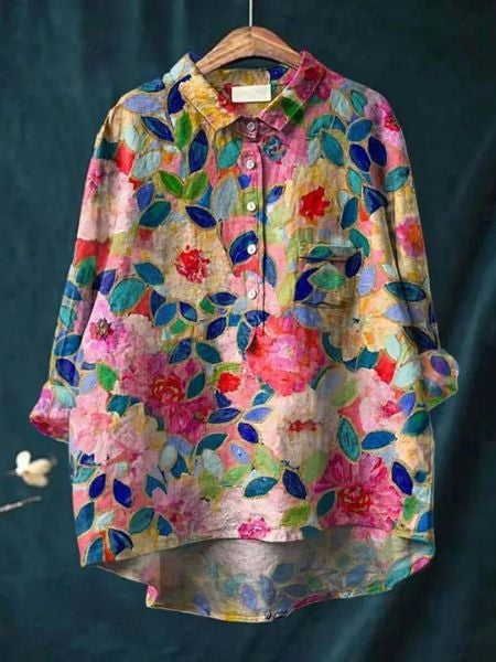 婉玲 | 花卉印花襯衫